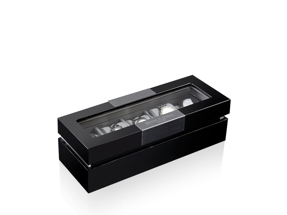 Executive 5 Watches Black & Gray Box