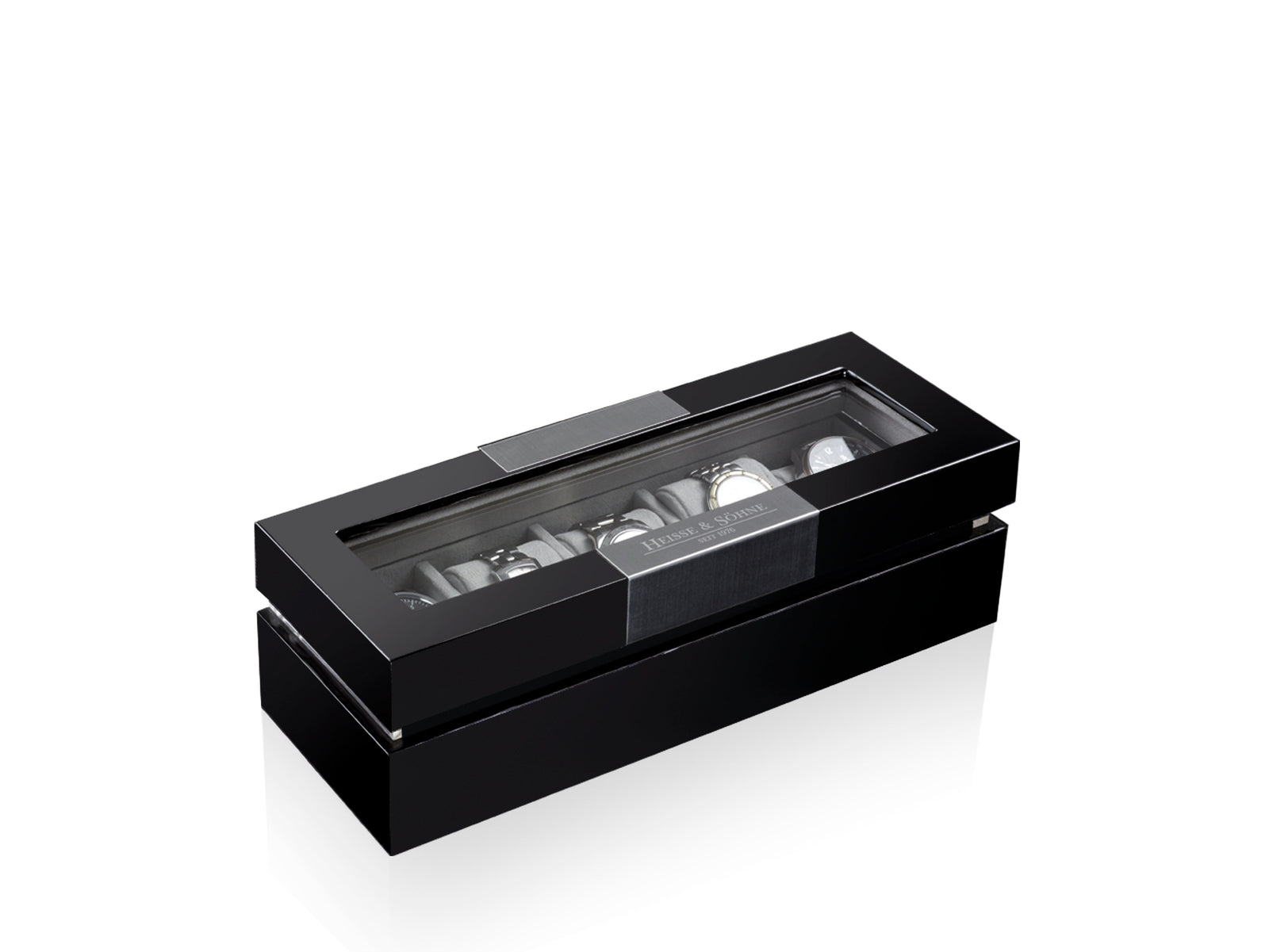 Executive 5 Watches Black & Gray Box