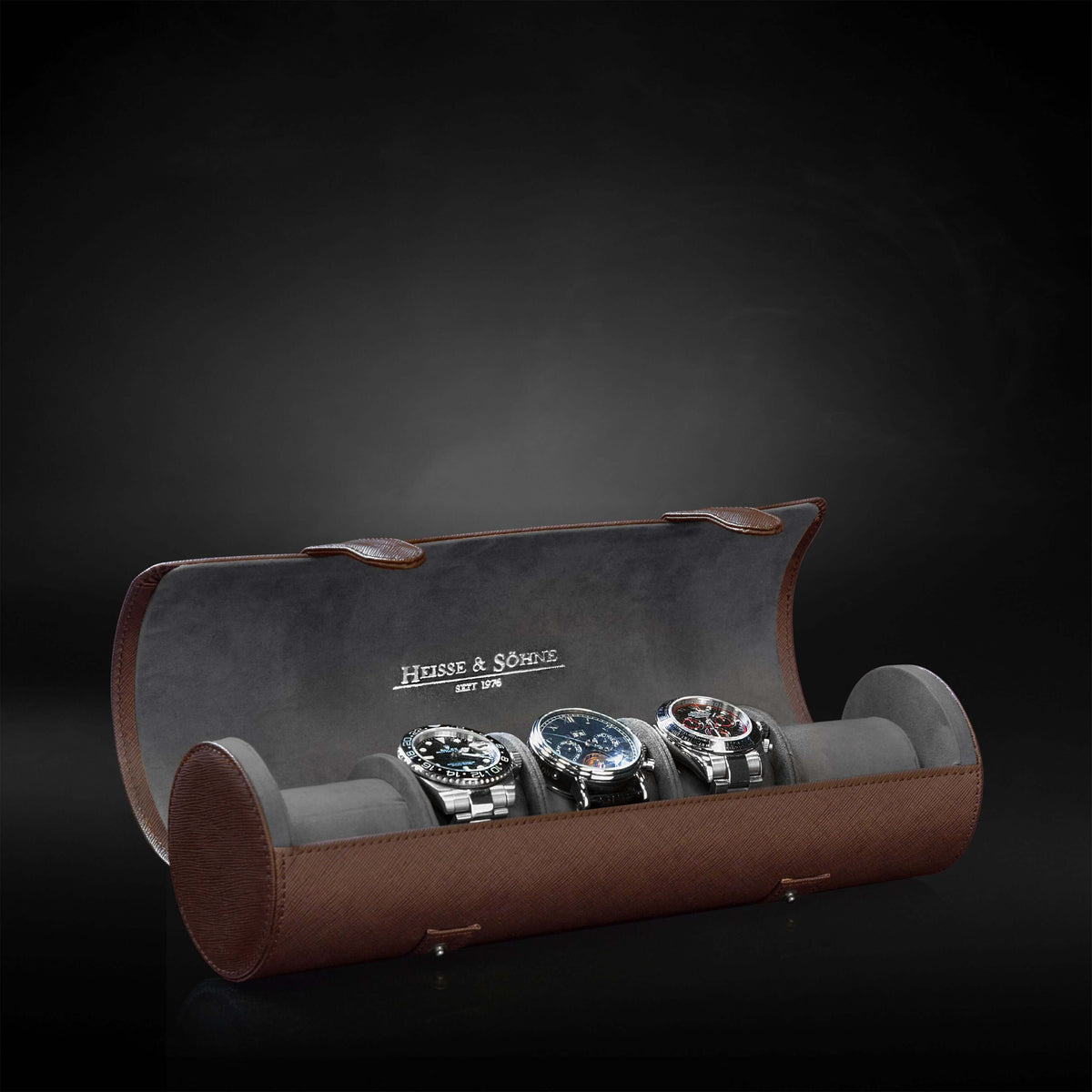 Rondo 5 Watch Roll Brown