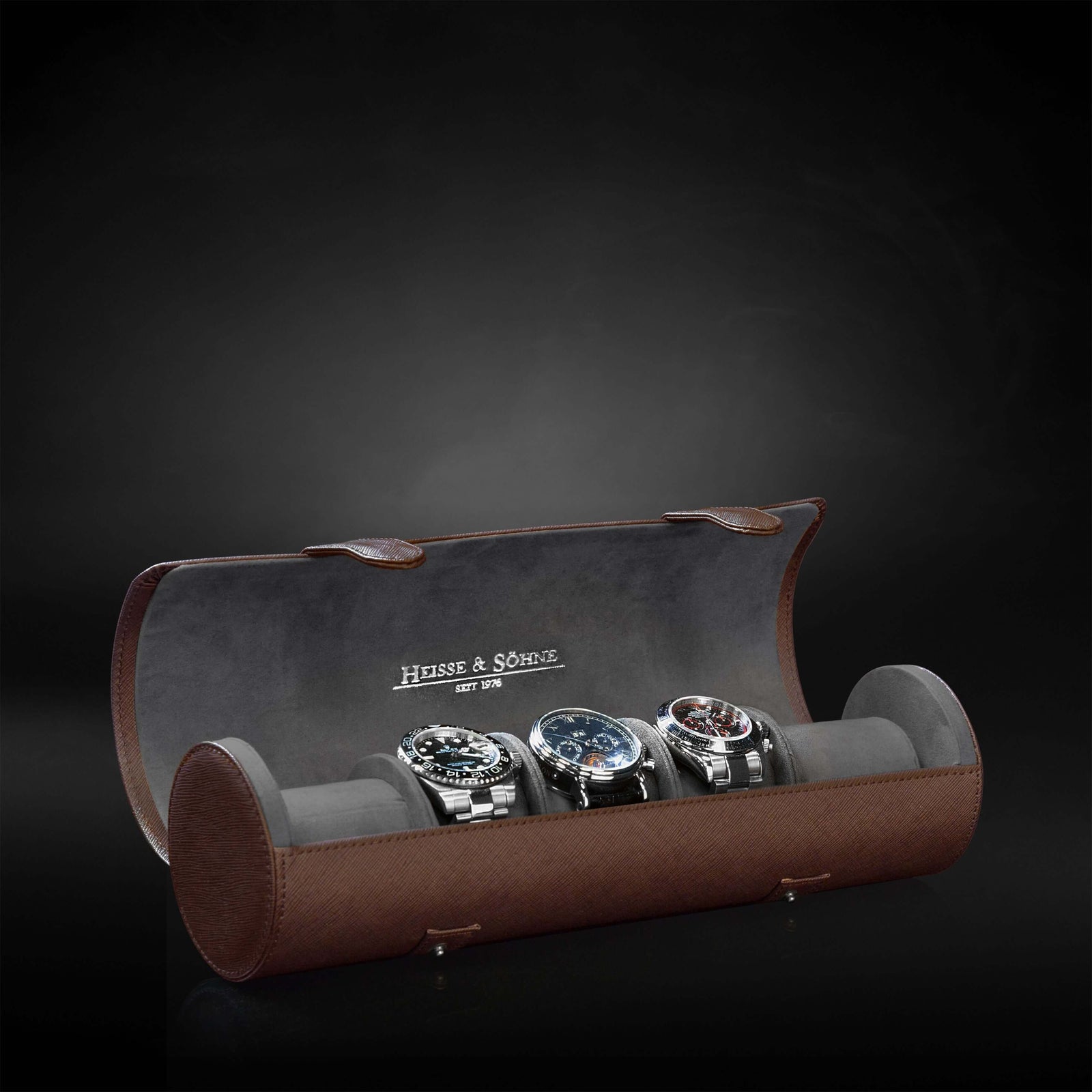 Rondo 5 Watch Roll Brown