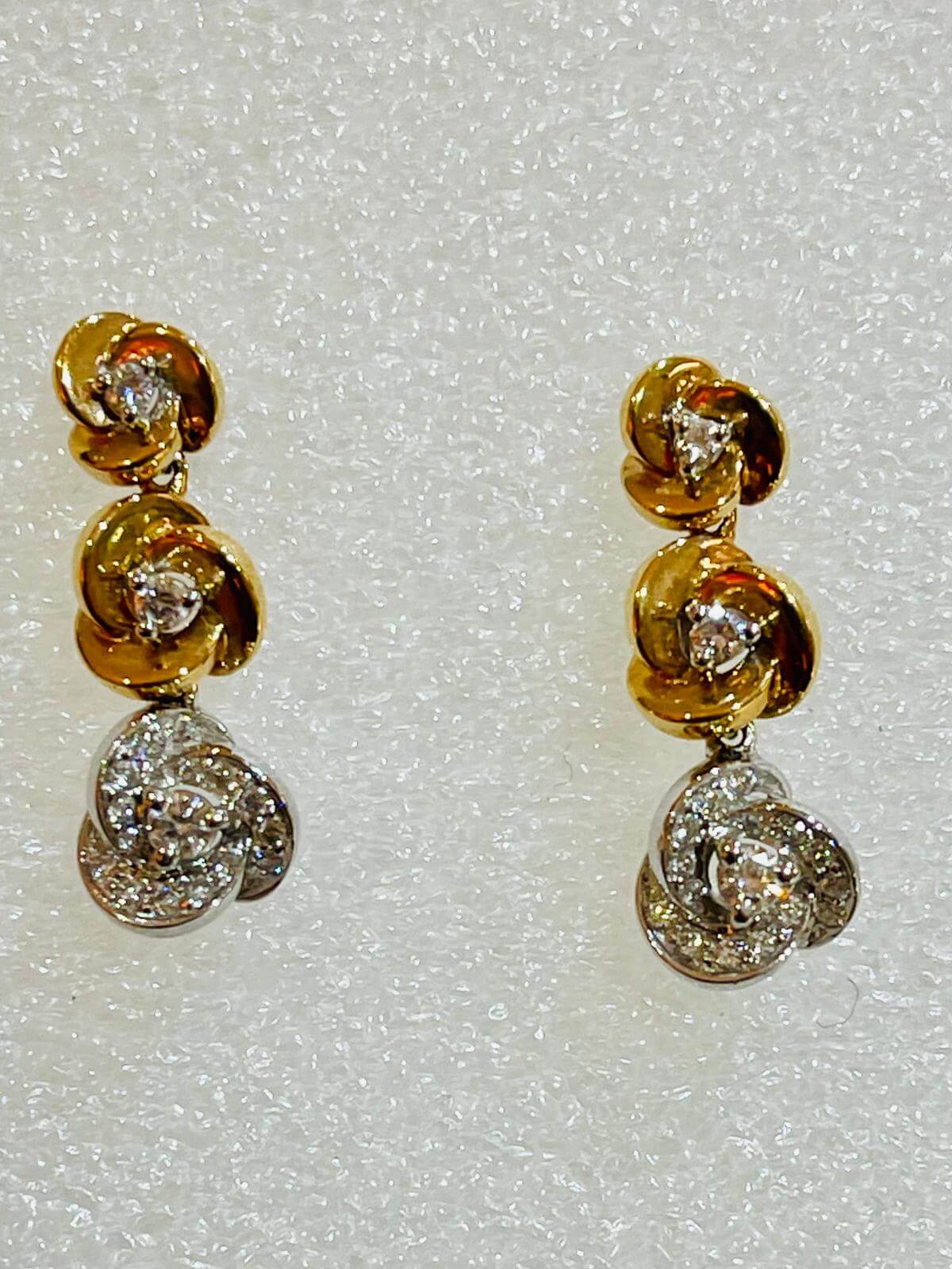 Damiani PG Diamond Rose Earrings 20028862