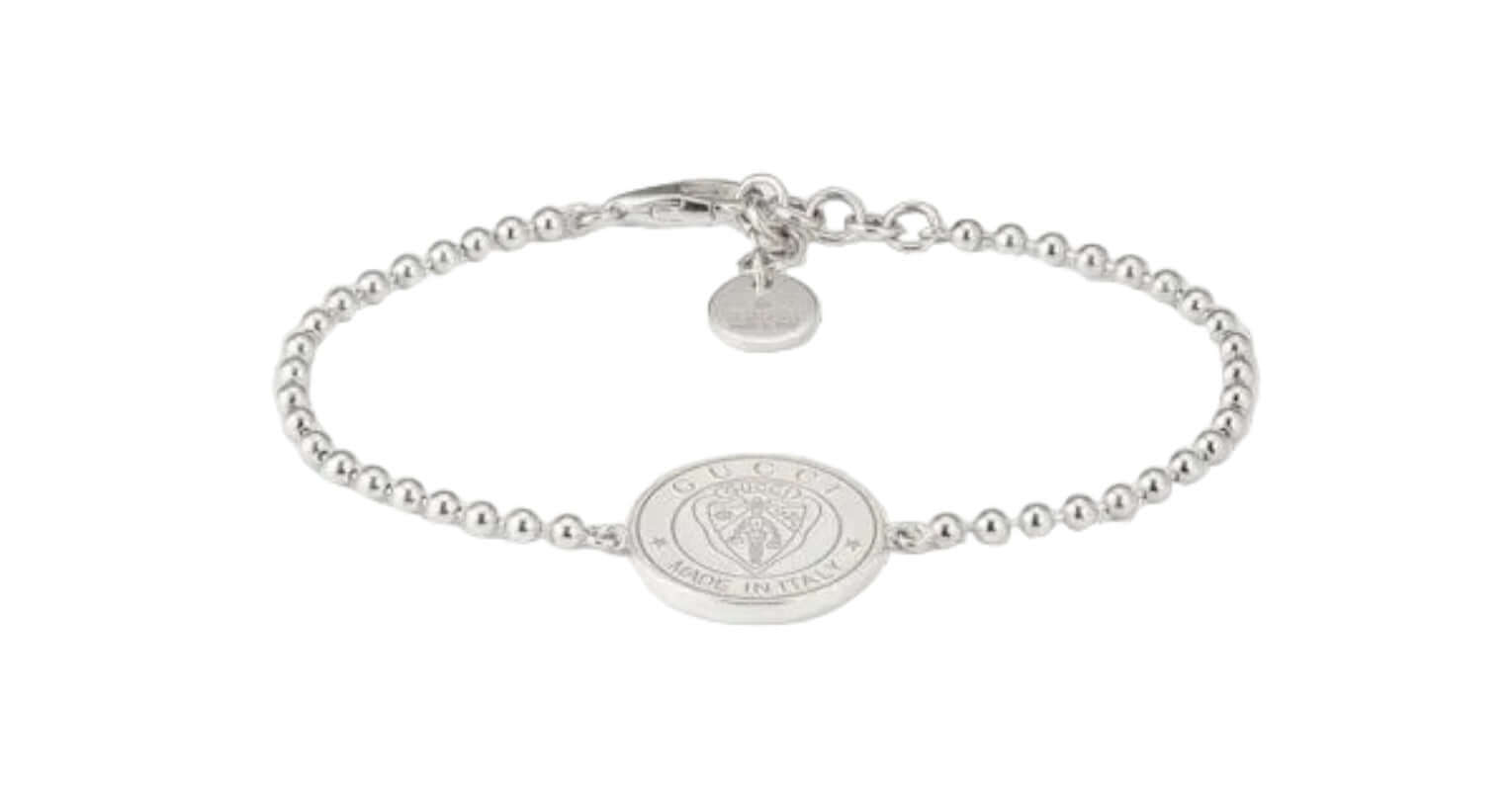 GUCCI Crest Silver Bracelet YBA874248001 Bandiera Jewellers