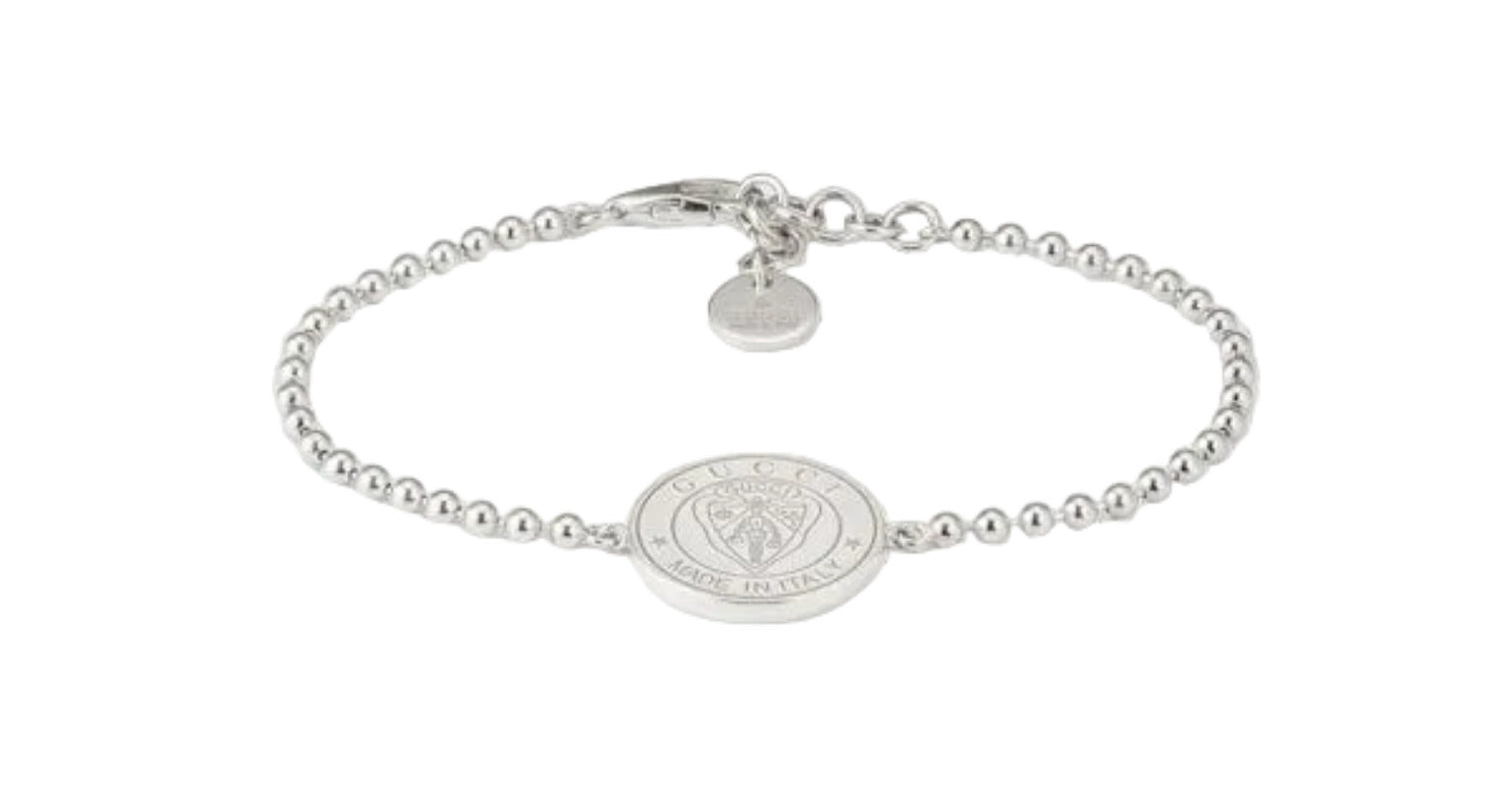 GUCCI Crest Silver Bracelet YBA874248001 Bandiera Jewellers