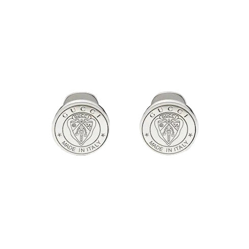 GUCCI Crest Silver Cufflinks YBE87424900100U Bandiera Jewellers