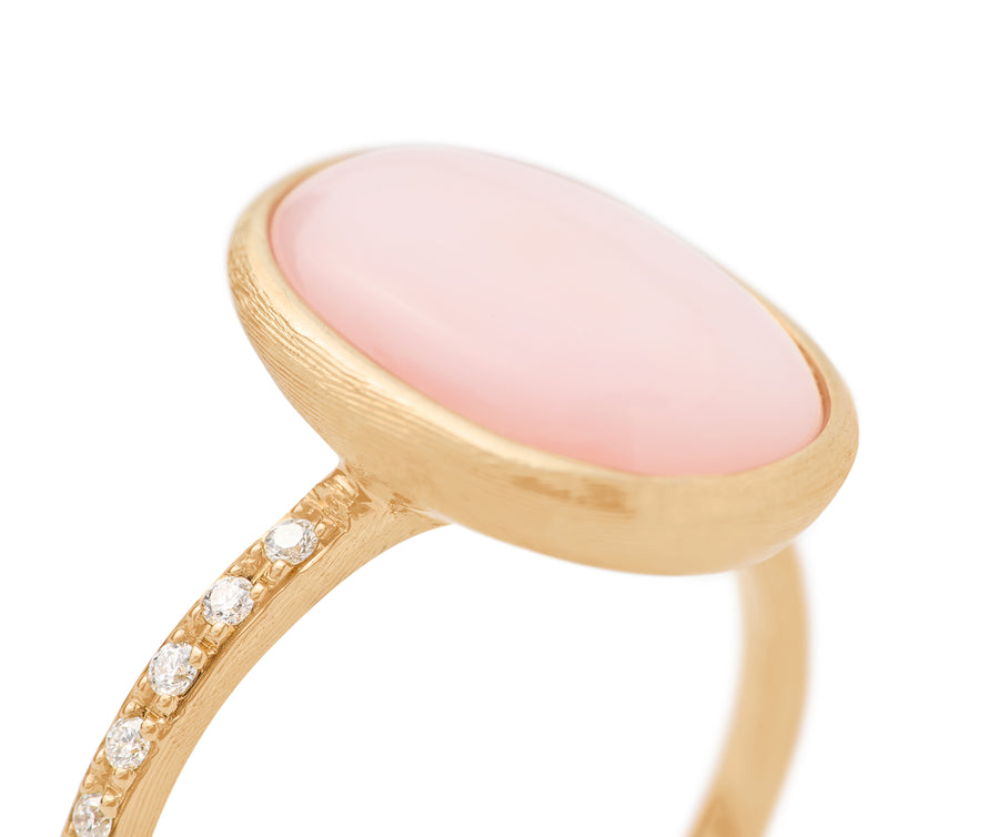 Marco Bicego Siviglia Pink Opal Ring AB610-B-OP01-Y Bandiera Jewellers