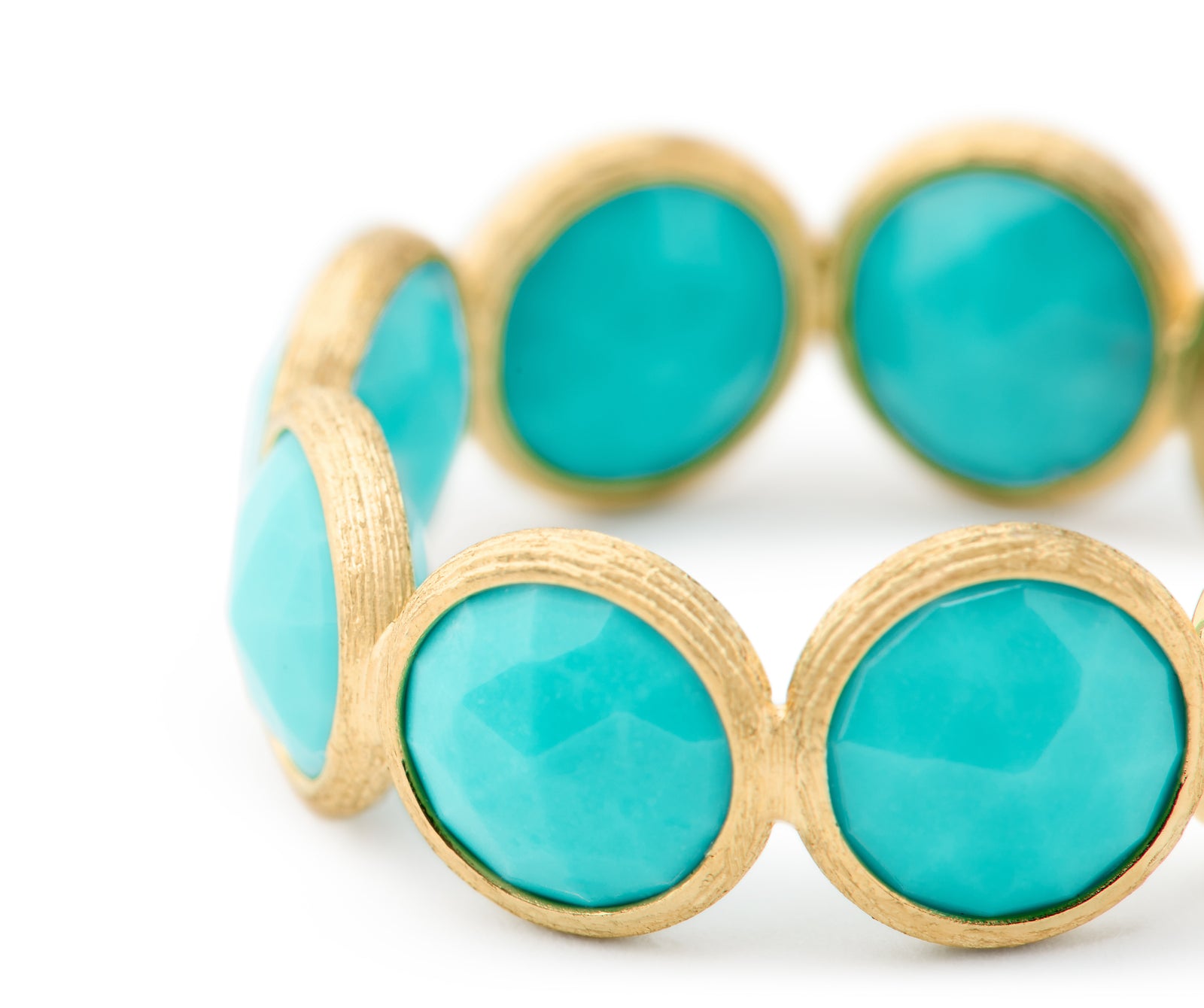 Marco Bicego Jaipur Colour Ring with Turquoise AB675_TU01_Y Bandiera Jewellers