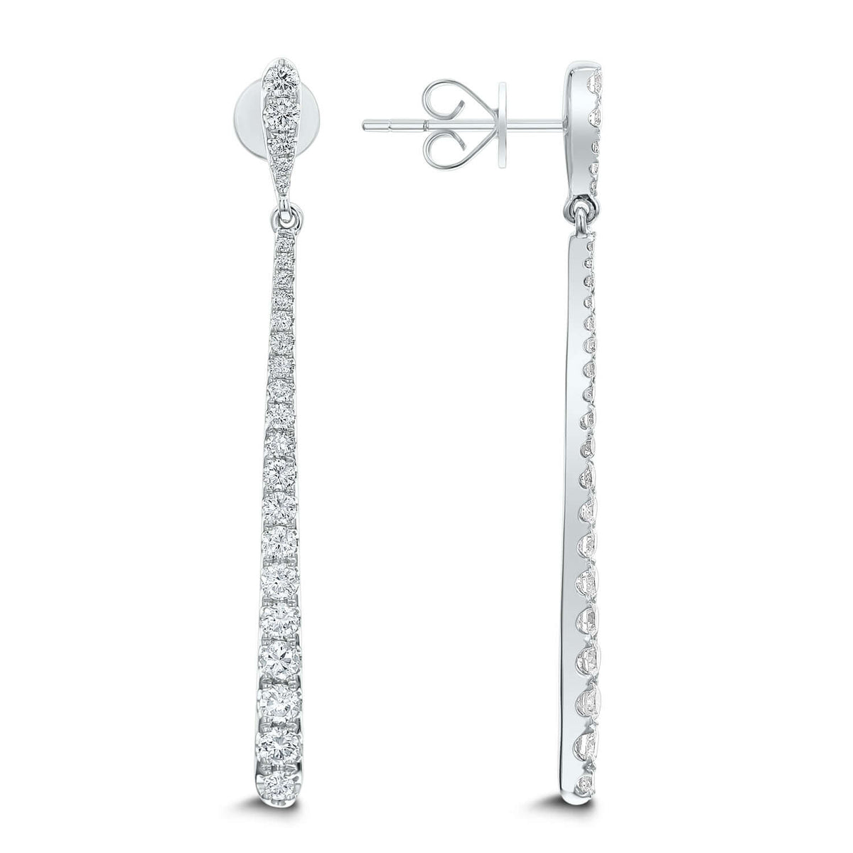 Diamond Earrings 1.30ct AER-15583 Bandiera Jewellers