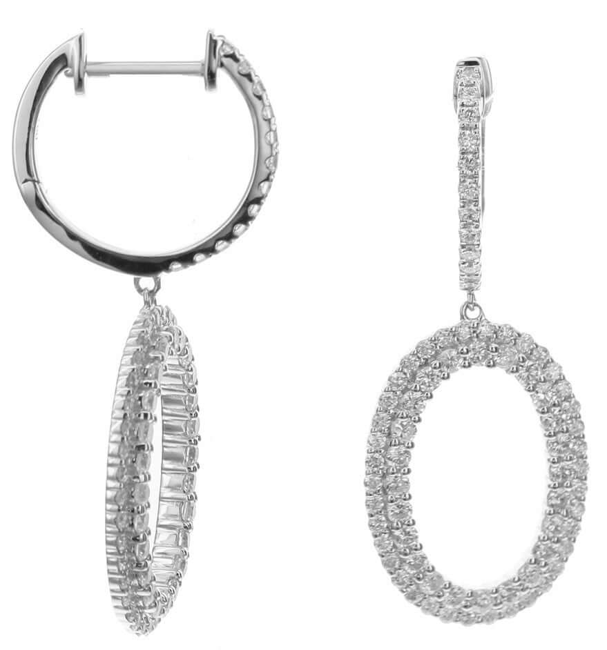 Diamond Earrings 1.40ct AER-16689 Bandiera Jewellers