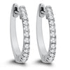 Diamond Hoop Earrings 0.18ct AER-9846-1-18KT Bandiera Jewellers
