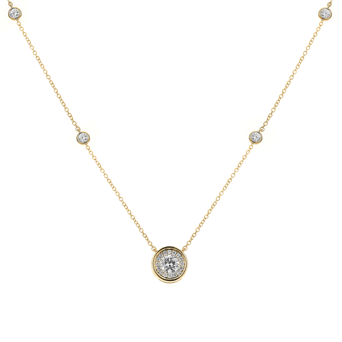 Bandiera Jewellers Diamond Necklace 1.00ct ANK-18917-Y