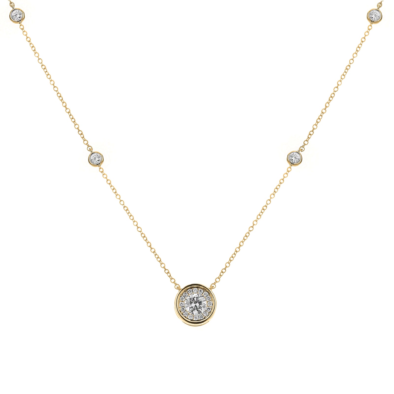 Bandiera Jewellers Diamond Necklace 1.00ct ANK-18917-Y