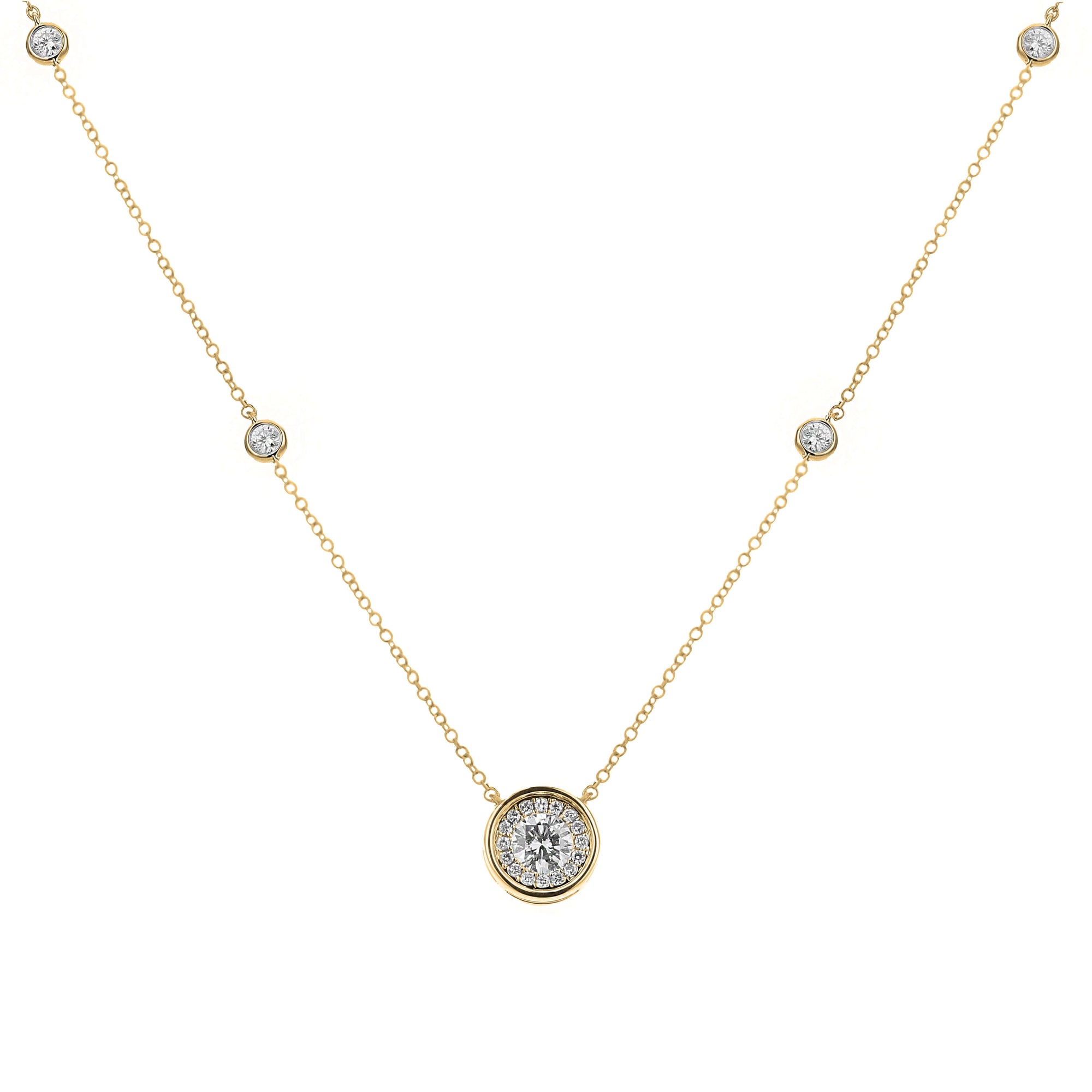 Bandiera Jewellers Diamond Necklace 1.00ct ANK-18917-Y