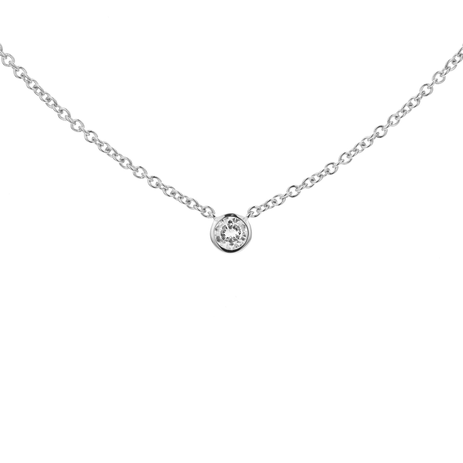 Bandiera Jewellers Diamond Solitaire Necklace 0.20ct ANK-19301