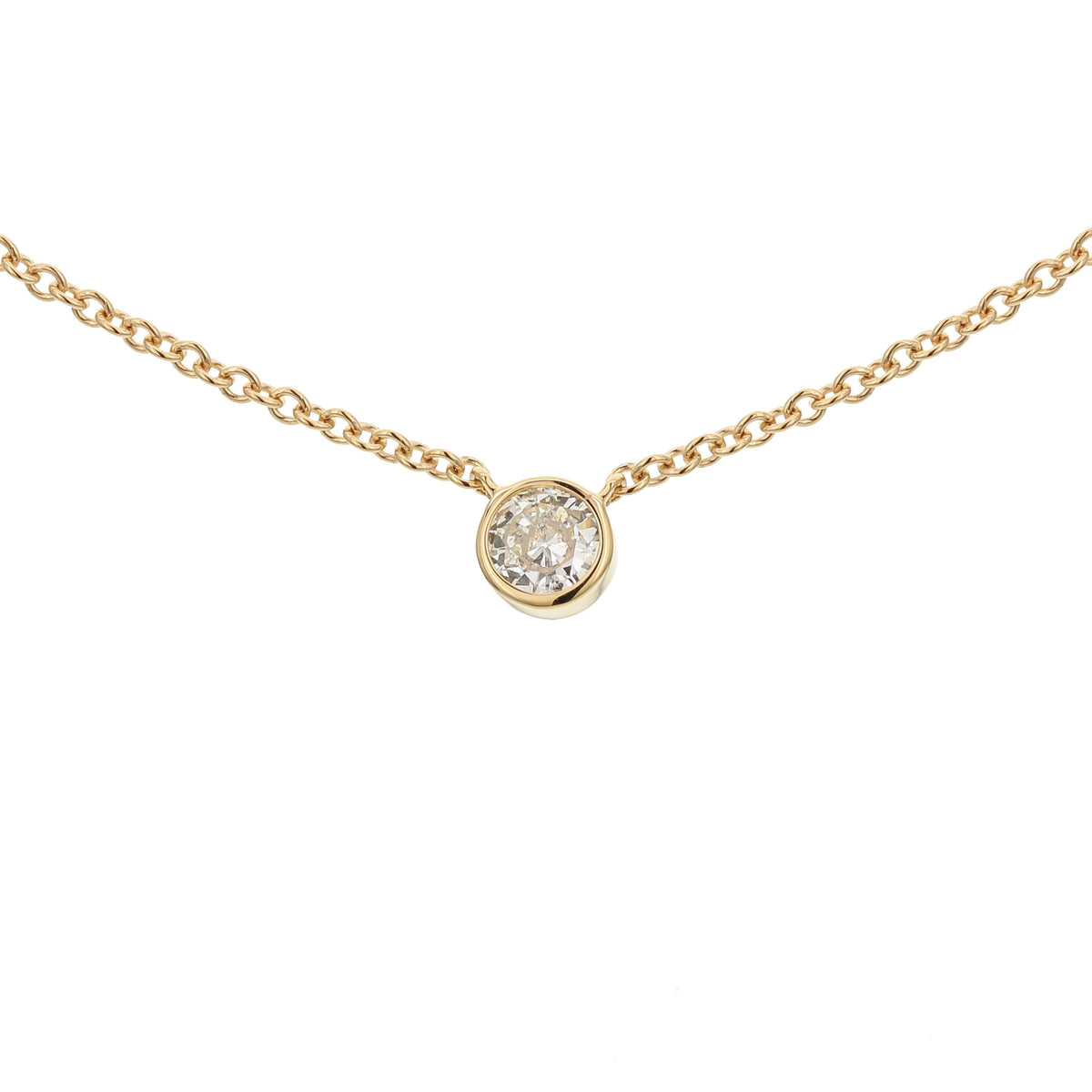 Bandiera Jewellers Diamond Solitaire Necklace 0.30ct ANK-19302-Y