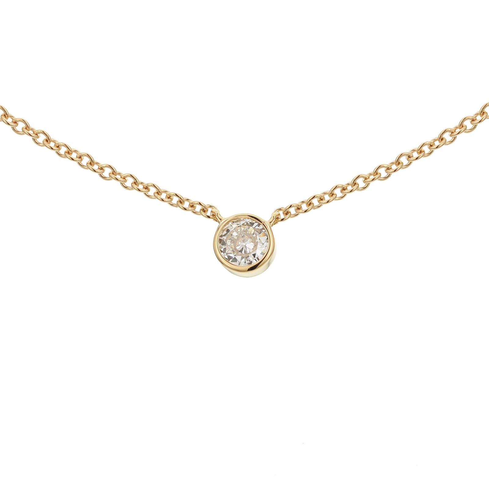 Bandiera Jewellers Diamond Solitaire Necklace 0.30ct ANK-19302-Y