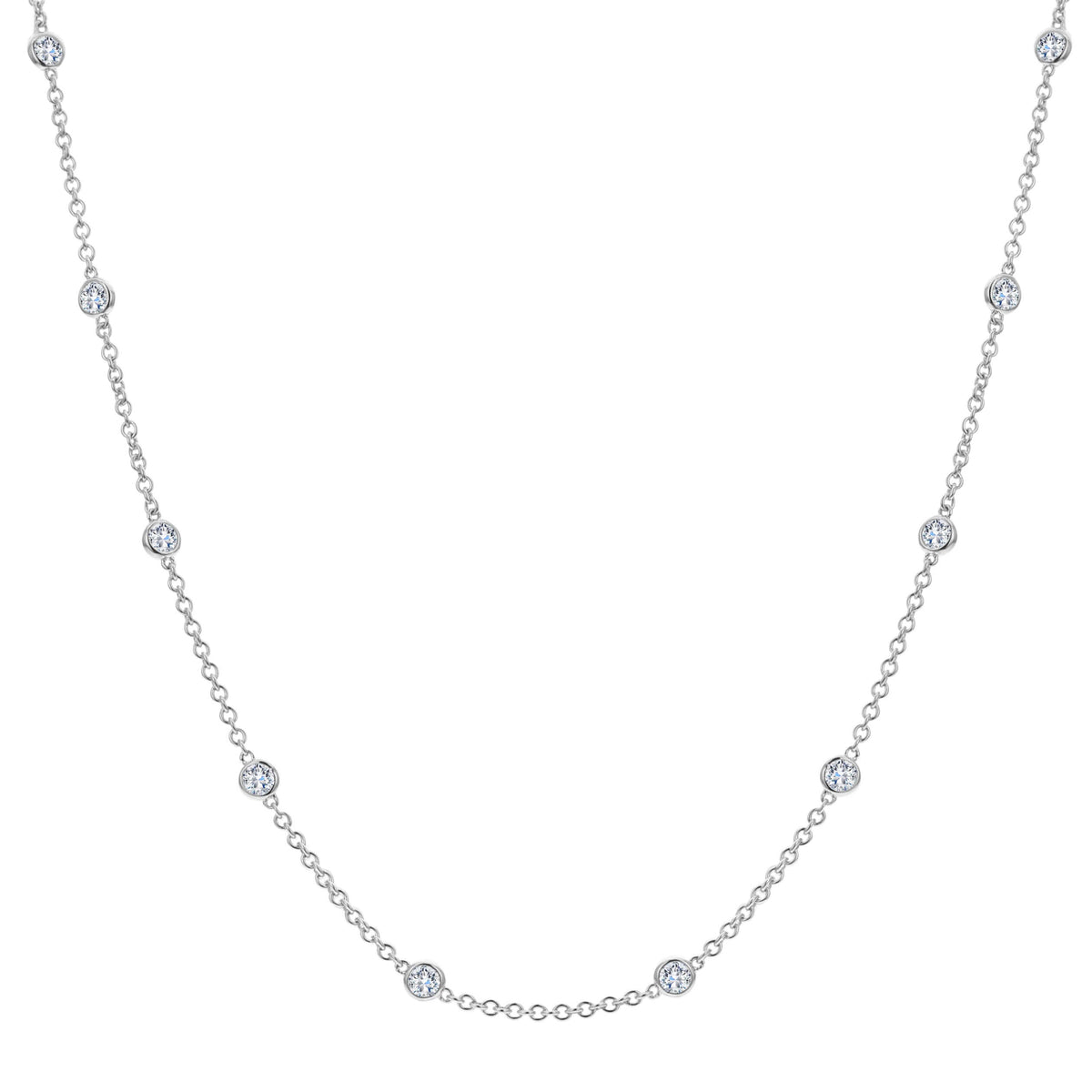 Bandiera Jewellers Diamond Strand Necklace 2.40ct ANK-20154-1