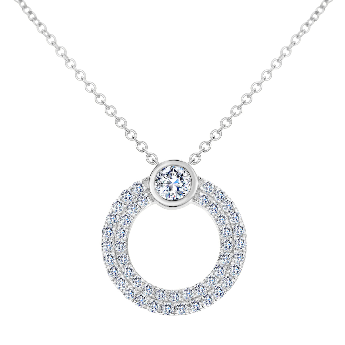 Bandiera Jewellers Diamond Necklace 1.42ct ANK-20449