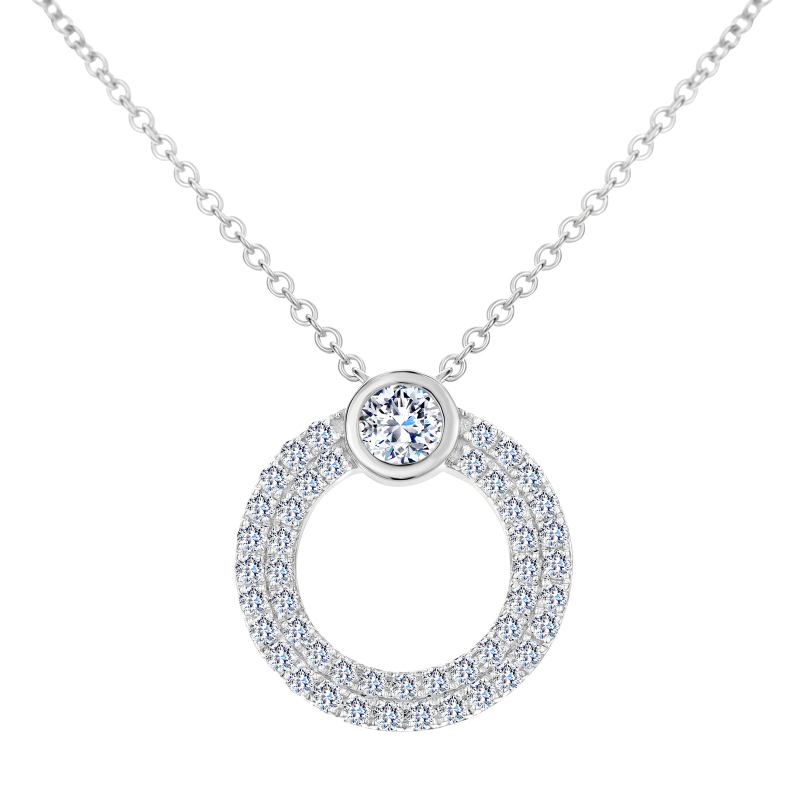 Bandiera Jewellers Diamond Necklace 1.42ct ANK-20449