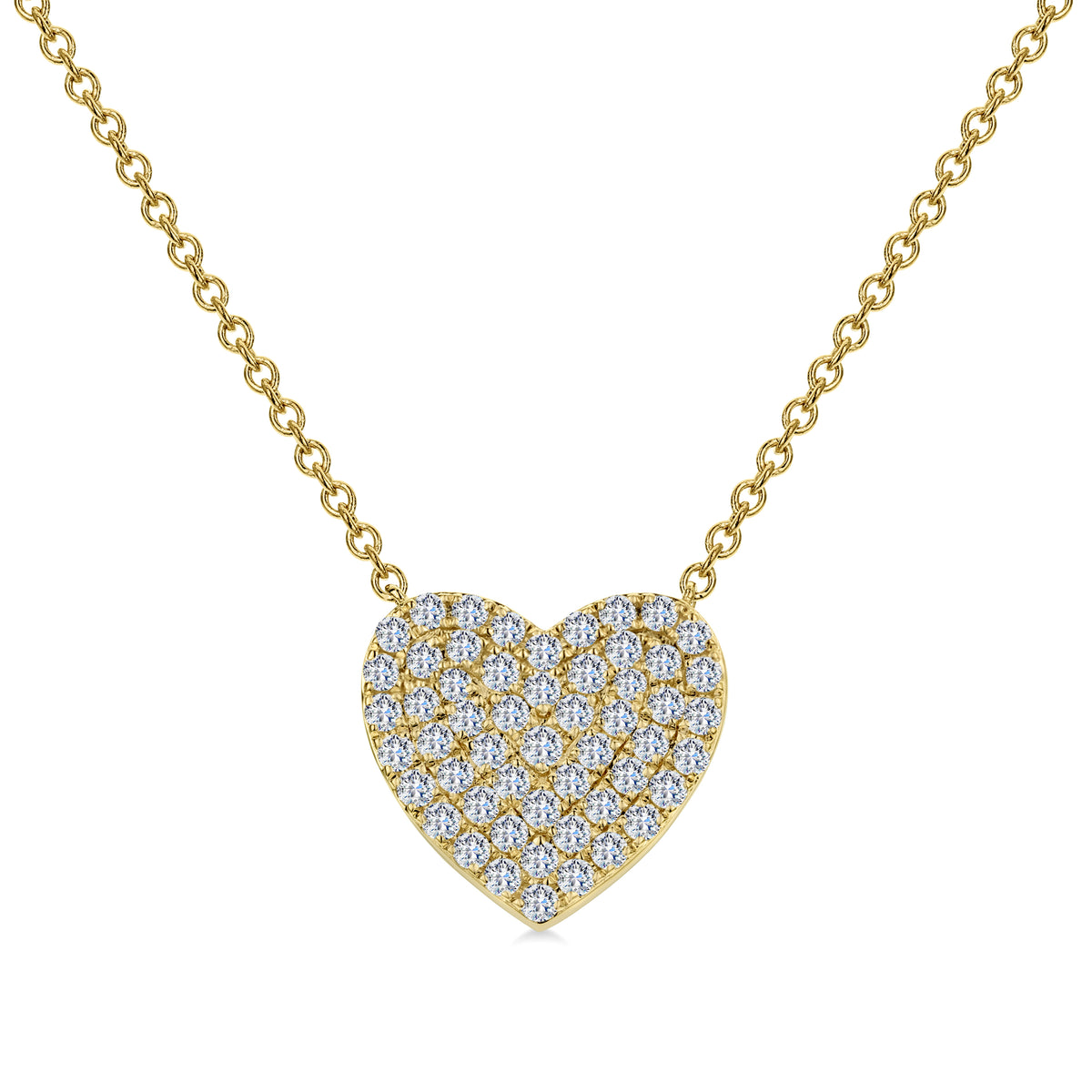 Bandiera Jewellers Diamond Heart Necklace 1.00ct ANK-20561-Y