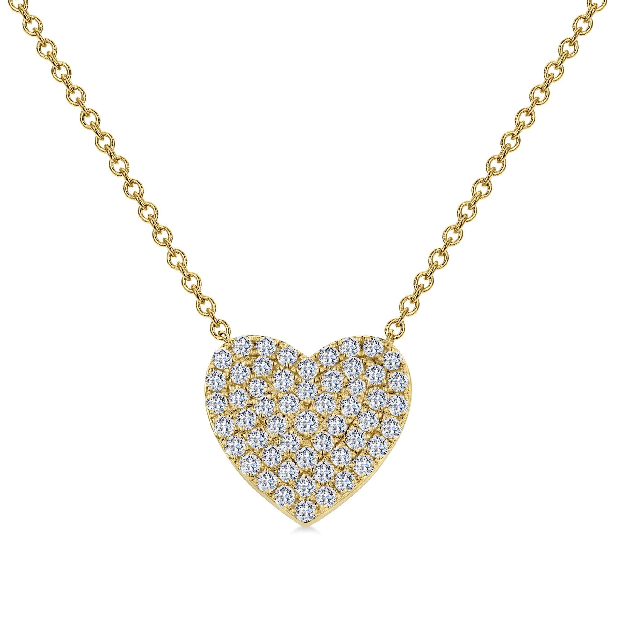 Bandiera Jewellers Diamond Heart Necklace 1.00ct ANK-20561-Y