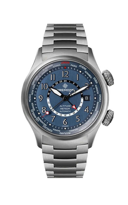 Bremont Time Zones ALT42-MT-Z-TI-BLBL-B Bandiera Jewellers