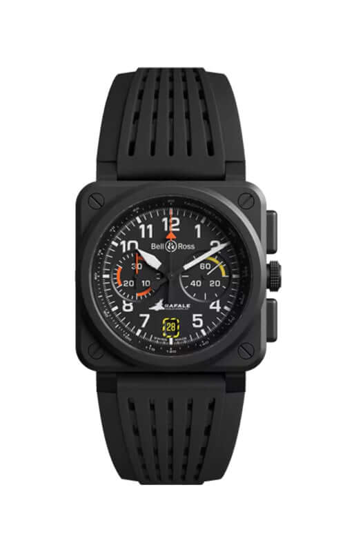 Bell &amp; Ross BR-03 Chrono Rafale Solo Display BR0394-RSD-CE/SRB