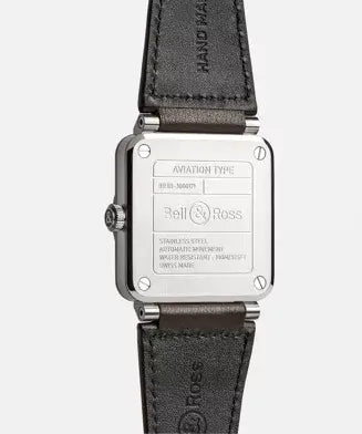 Bell & Ross watch with black leather strap and silver case on a white background

Bell & Ross BR-03 Copper BR03A-GB-ST/SCA Bandiera Jewellers