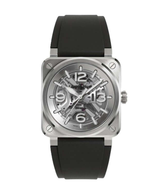 Bell & Ross BR-03 Skeleton Steel BR03A-BL-SKST/SRB Bandiera Jewellers