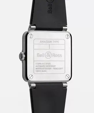 Bell & Ross watch with black strap and silver case on a white background

Bell & Ross BR-03 Skeleton Grey Steel BR03A-GR-SKST/SRB Bandiera Jewellers