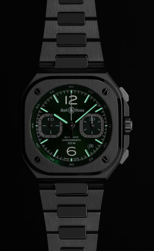 Bell & Ross BR-05 Chrono Green Steel BR05C-GN-ST/SST