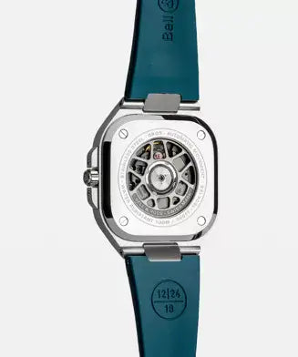 Watch with blue strap and silver case on a white background

Bell & Ross BR-05 GMT Sky Blue BR05G-PB-ST/SRB Bandiera Jewellers