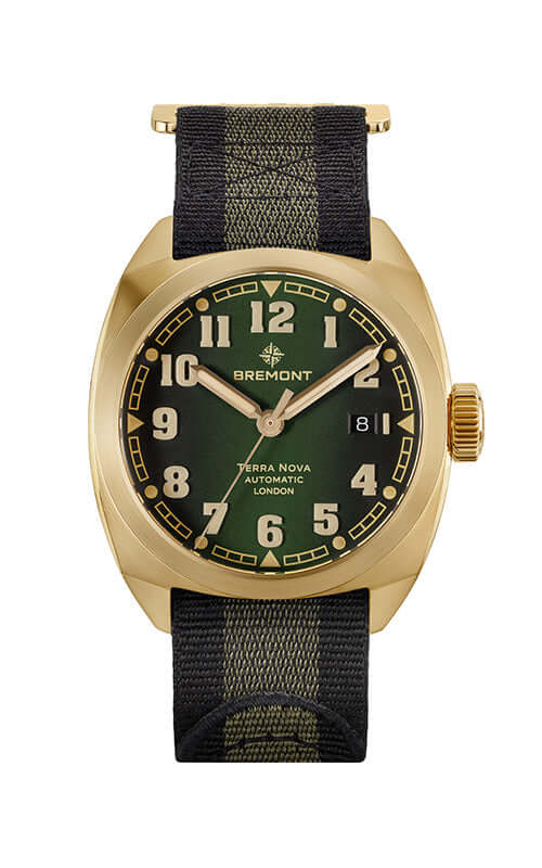 Bremont Terra Nova 40.5 Date Bronze TN40-DT-BZ-GN-N-S Bandiera Jewellers