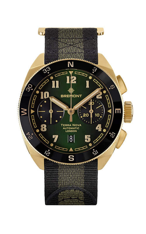 Bremont Terra Nova 42.5 Chronograph Bronze TN42-CHR-BZ-GN-N-S Bandiera Jewellers
