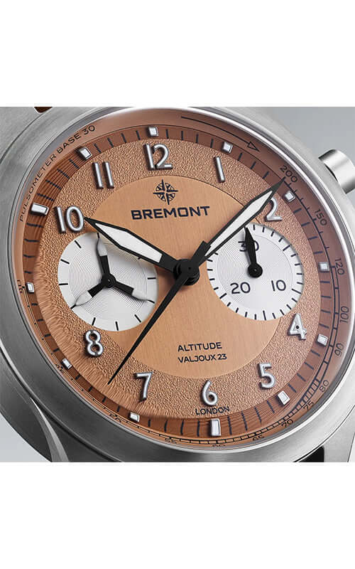 Bremont Altitude Chronograph Pulsograph Valjoux 23 ALT42-CHR-V-TI-SM-L-S Bandiera Jewellers