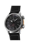 Wristwatch with black dial and strap on a white background

Bremont Altitude MB Meteor Orange Barrel ALT42-MT-TI-BKOR-L-S Bandiera Jewellers