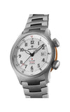 Silver wristwatch with a detailed face on a white background

Bremont Altitude MB Meteor Orange Barrel ALT42-MT-TI-SIOR-B Bandiera Jewellers