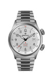 Silver wristwatch with a white dial on a white background

Bremont Altitude MB Meteor Orange Barrel ALT42-MT-TI-SIOR-B Bandiera Jewellers