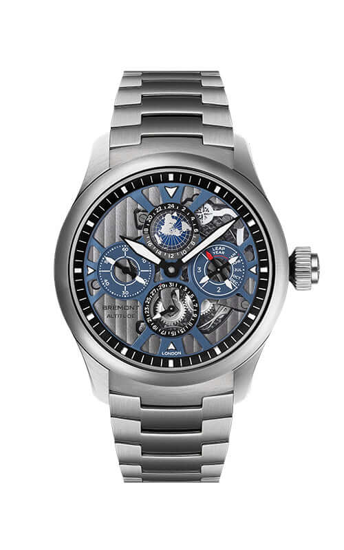 Bremont Altitude Skeletonised Perpetual Calendar GMT ALT42-PER-TI-BLSKL-B Bandiera Jewellers