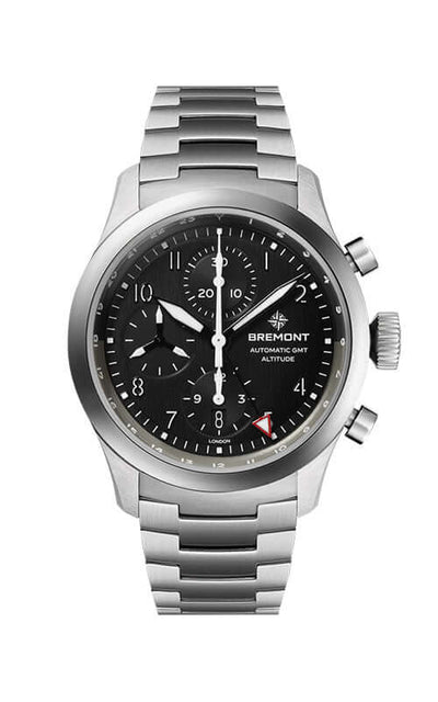 Bremont Altitude Chronograph GMT ALT42-CHR-G-SS-BK-B Bandiera Jewellers