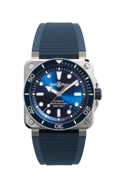 Bell & Ross BR-03 Diver Blue Steel BR03A-D-BLU-ST/SRB Bandiera Jewellers