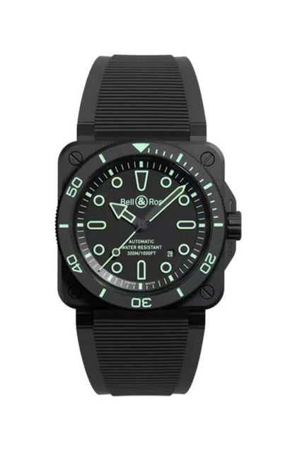Bell & Ross BR-03 Diver Lum Outline BR03A-D-OL-CE/SRB Bandiera Jewellers