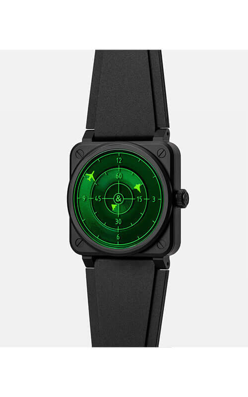 Bell & Ross BR-03 Green Radar Ceramic BR03A-GRDR-CE/SRB Bandiera Jewellers
