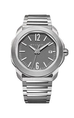 AS♥ Steel Octo Roma Watch Grey 103740 | Bvlgari