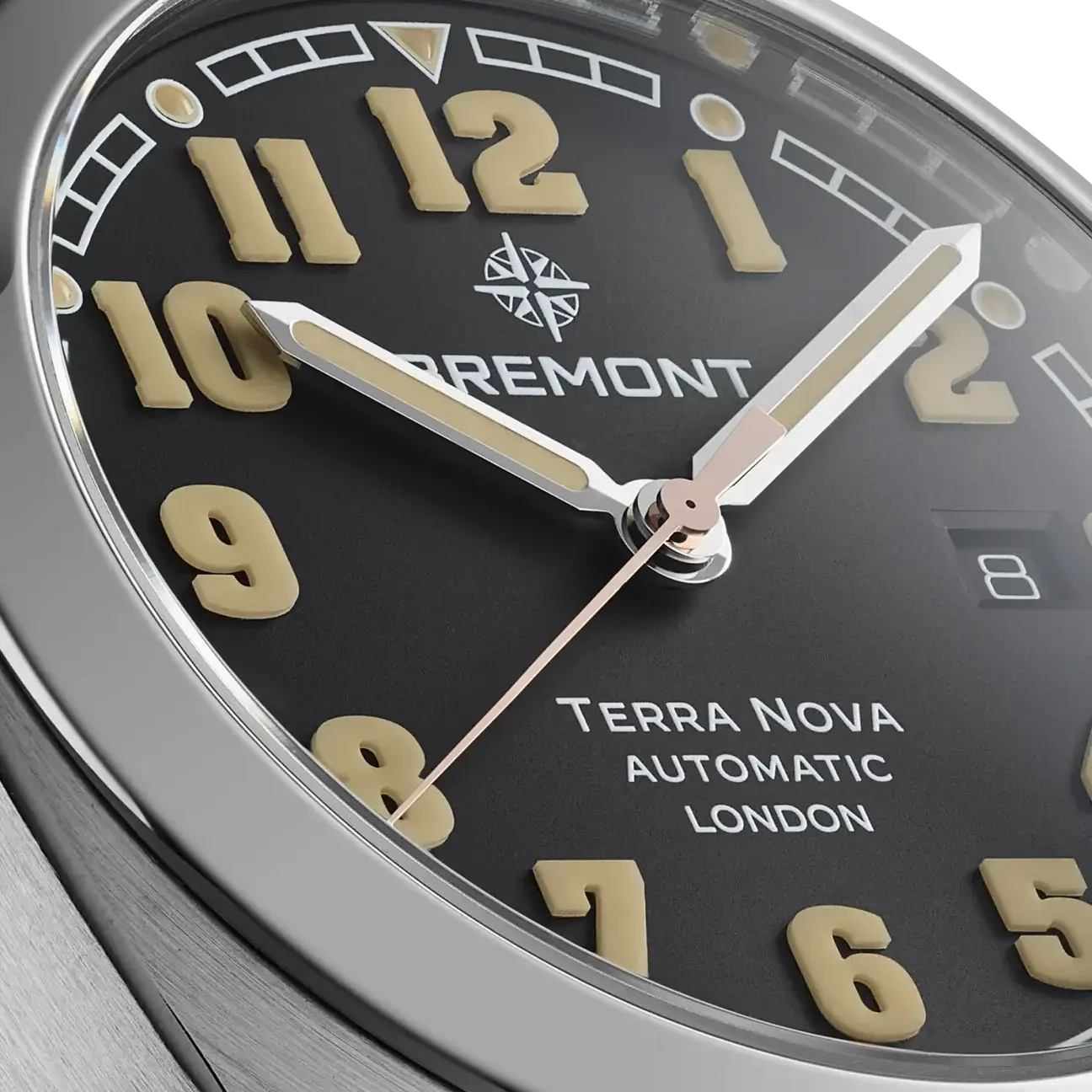 Bremont Terra Nova Date TN40-DT-SS-BK-L-S Bandiera Jewellers