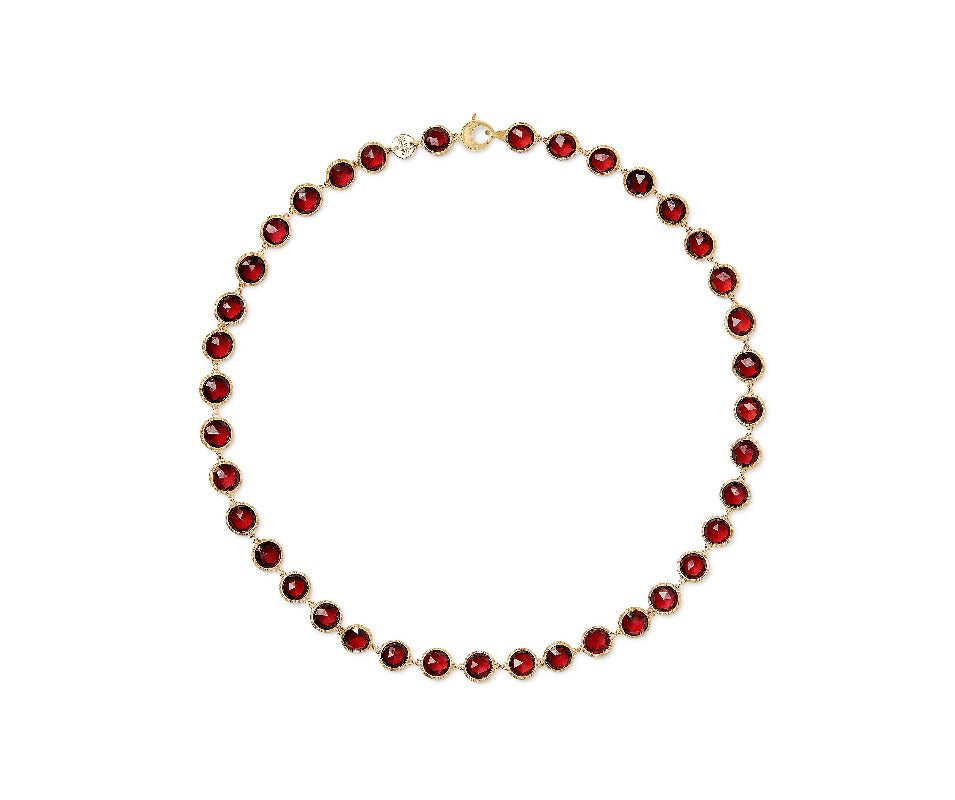 Marco Bicego Jaipur Colour Red Garnet Necklace CB2975_RG01_Y Bandiera Jewellers