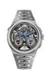 Silver watch with detailed face on a white background

Czapek & Cie Antarctique Chronograph Rattrapante R.U.R. Bandiera Jewellers