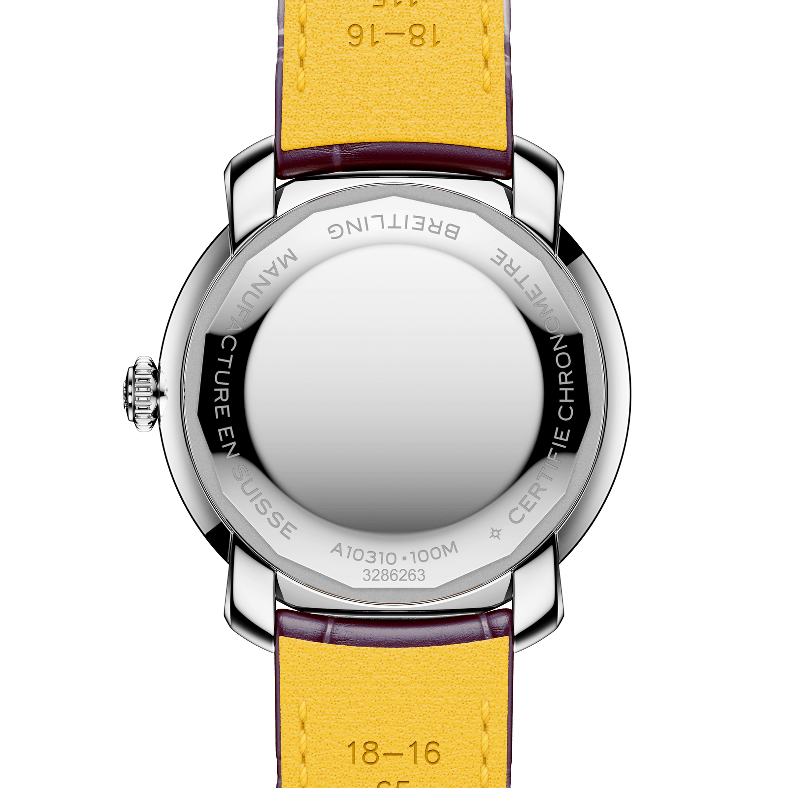 Purple watch with silver case on a white background

Breitling Lady Premier 36 A1031012101P1 Bandiera Jewellers