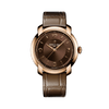 Brown Breitling watch with brown strap on white background

Breitling Lady Premier 36 R1031012101P1 Bandiera Jewellers