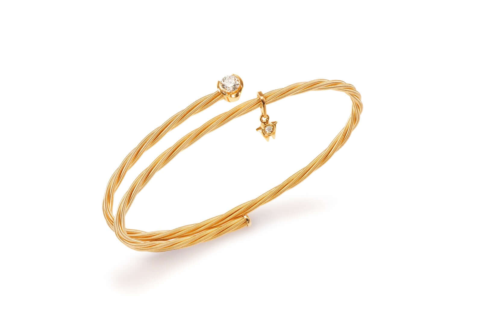 Wellendorff Embrace Me. Power of Solitaire Rope Bracelet 304844-GG