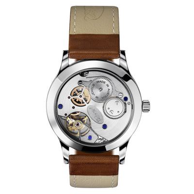 HABRING²  Felix White Dial Red 12 Hour / Bandiera Jewellers